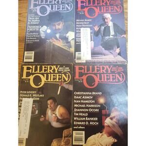 Ellery Queen's Mystery Magazine - 1984 - Jan, June, Aug, Oct - lot of 4